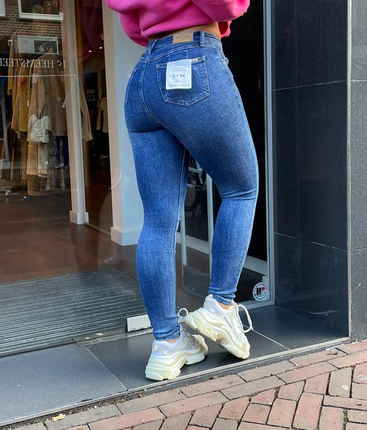 QUEEN HEARTS JEANS DARK BLUE 667-4 