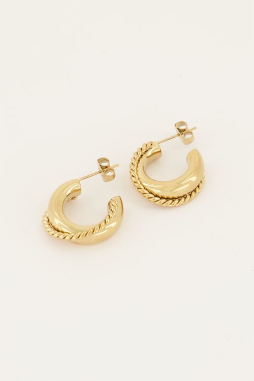 myjewellery oorringen met opstaande twist 2