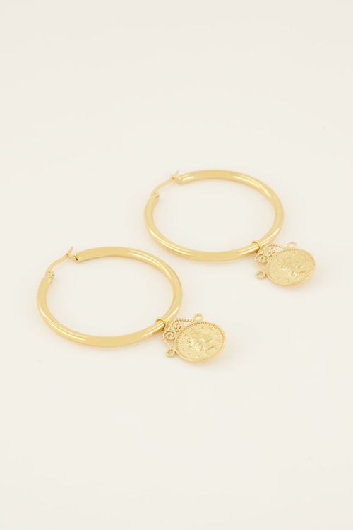 myjewellery bold oorringen met munt 1
