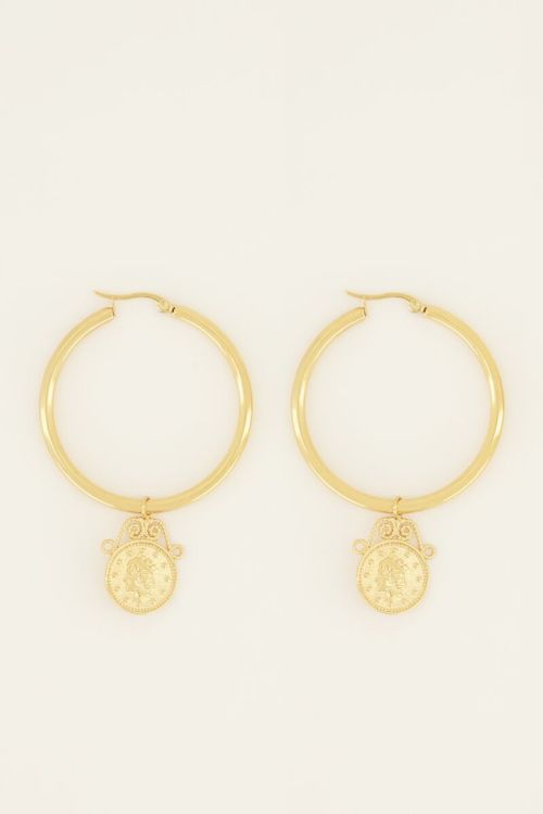 myjewellery bold oorringen met munt