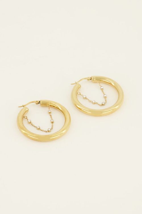myjewellery oorringen met ketting 1